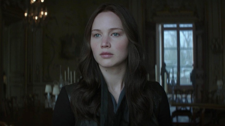 Katniss looking desolate 