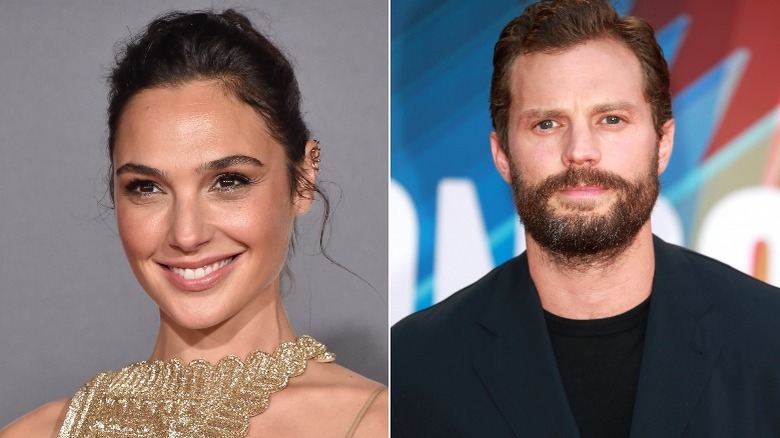 Gal Gadot and Jamie Dornan at movie premieres