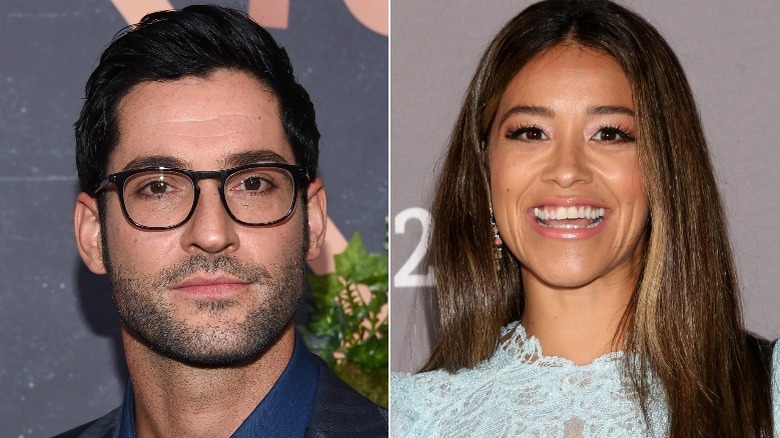 Tom Ellis and Gina Rodriguez at movie premieres