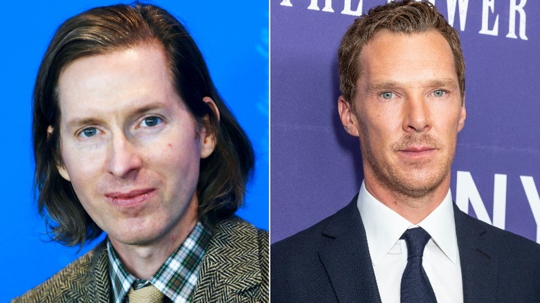 Wes Anderson and Benedict Cumberbatch at movie premieres