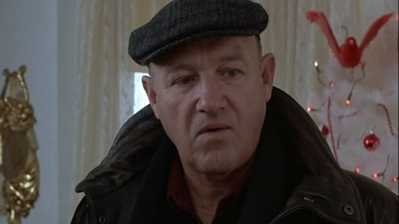 Gene Hackman in trench coat 