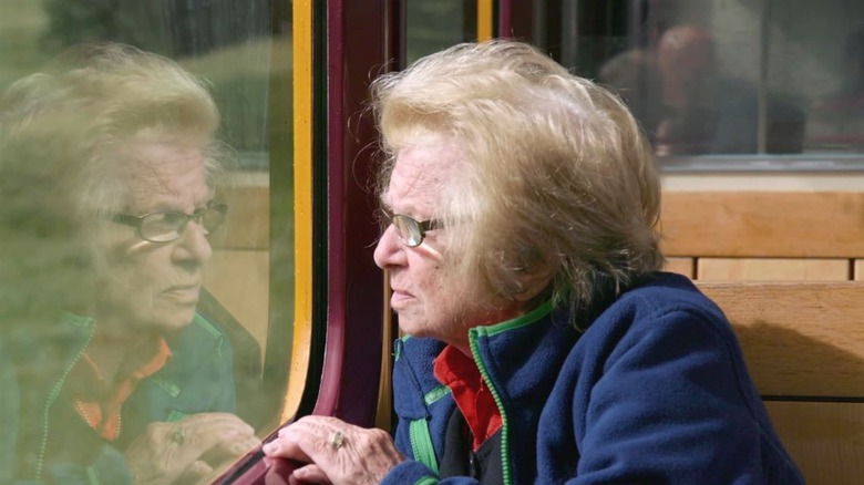 Ruth Westheimer train window