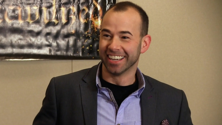 Murr looking nervous about his punishment, not realizing it's fake yet (2015)