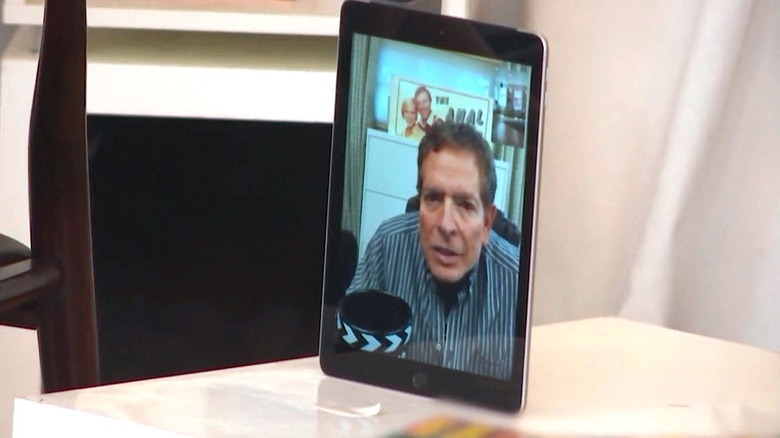 David Zucker on Murr's iPad