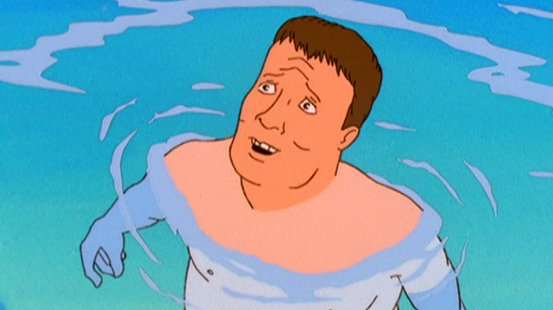 King of the Hill Hank swimming