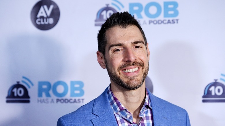 Rob Cesternino smiling while promoting podcast