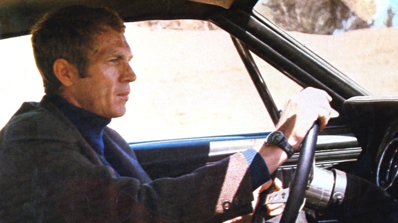 Steve McQueen driving car, Bullitt