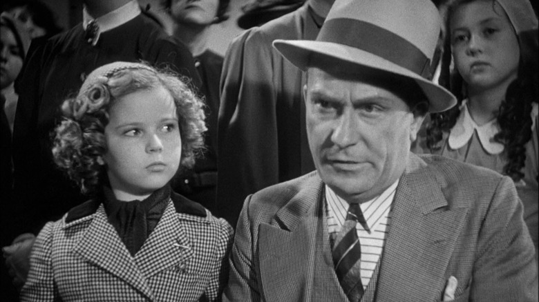 Shirley Temple chats with William Demarest