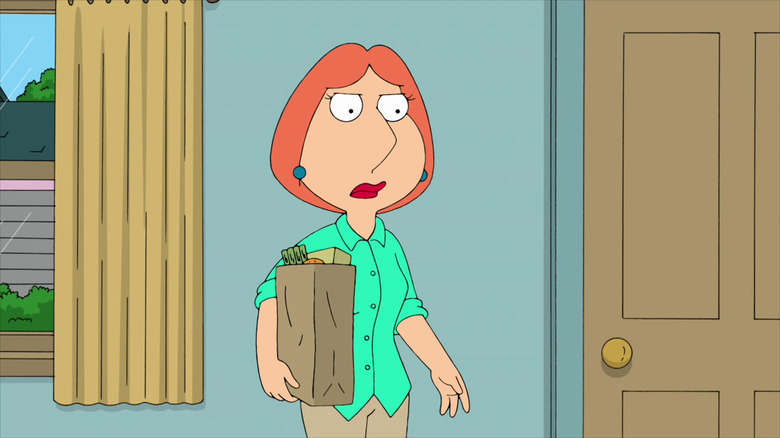 Lois carrying groceries Family Guy