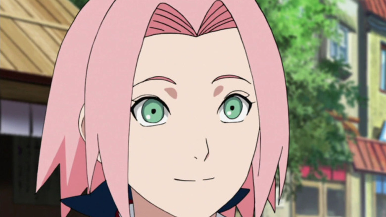 Sakura smiling