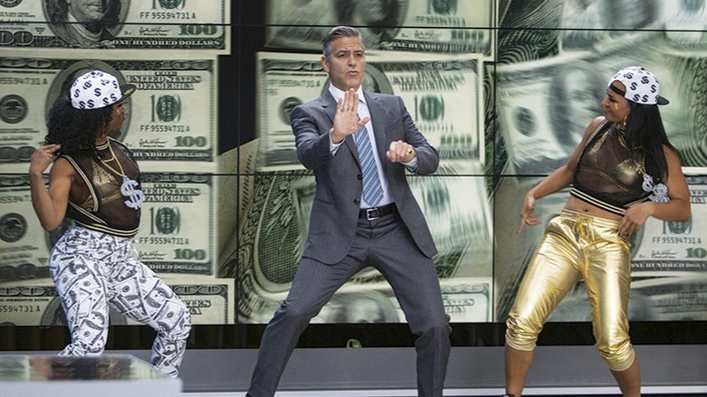 clooney dancing dollar backdrop