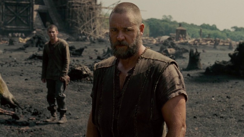 Russell Crowe looking stern