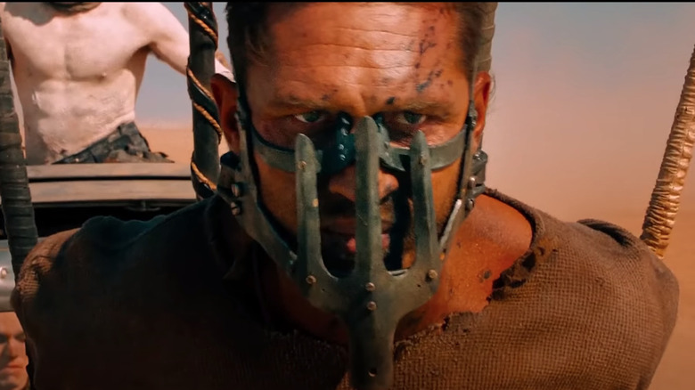 Tom Hardy with metal face mask
