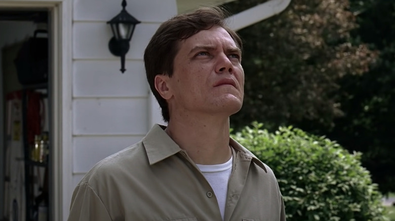 Michael Shannon looking into sky