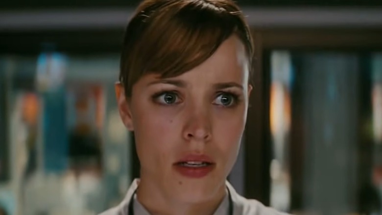 Rachel McAdams wide-eyed