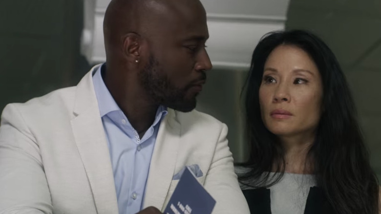 Taye Diggs Lucy Liu look at each other