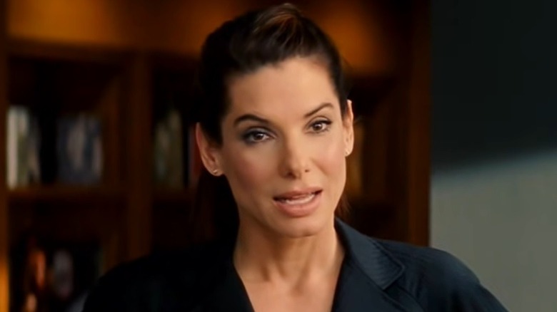 Sandra Bullock looks concerned