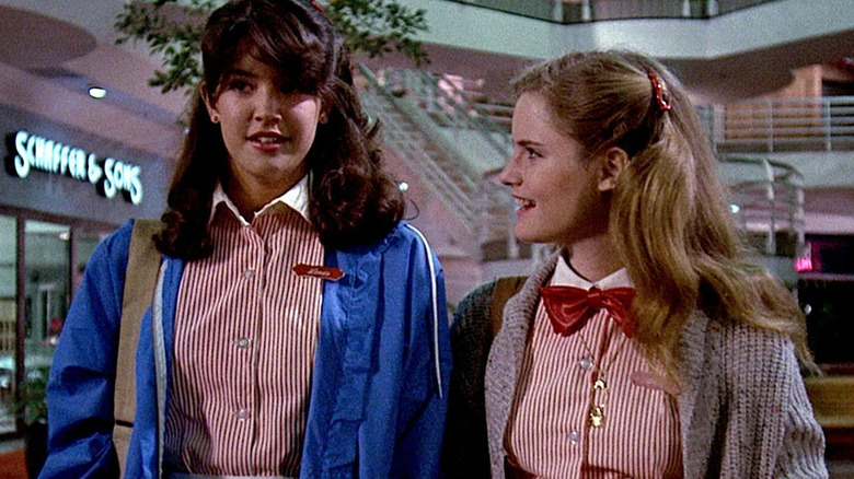 Jennifer Jason Leigh smiles at Phoebe Cates