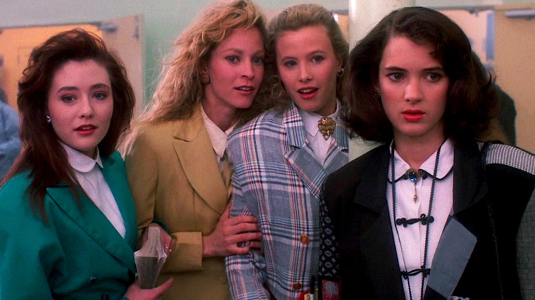 Winona Ryder and the Heathers gape in shock