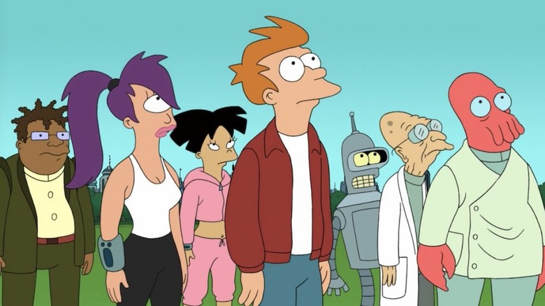 Futurama crew looks up