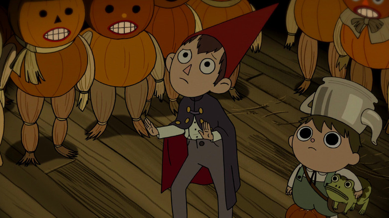 Over the Garden Wall boy looks nervous