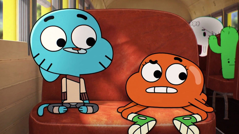 The Amazing World of Gumball bus ride