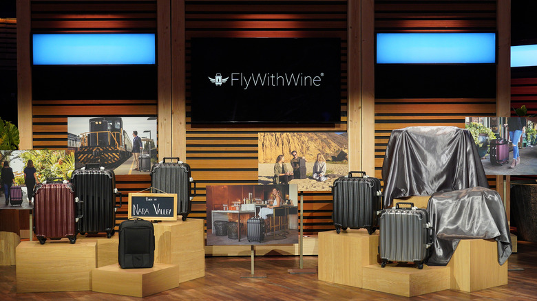 FlyWithWine Shark Tank display