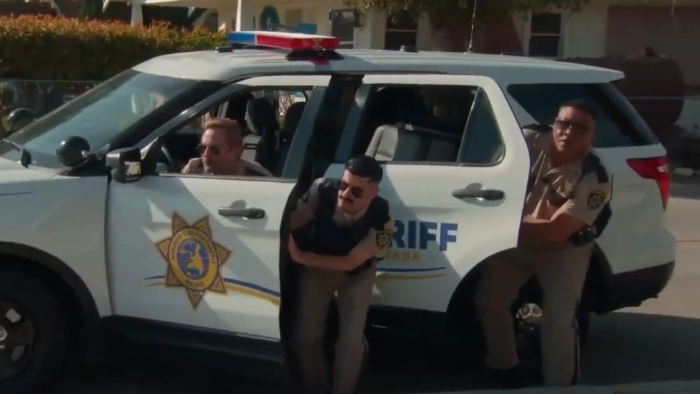 The deputies take cover on Reno 911!