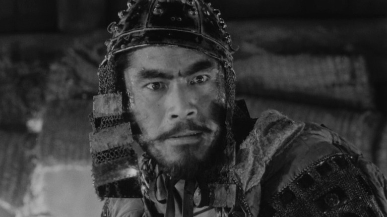 Toshiro Mifune wearing armor