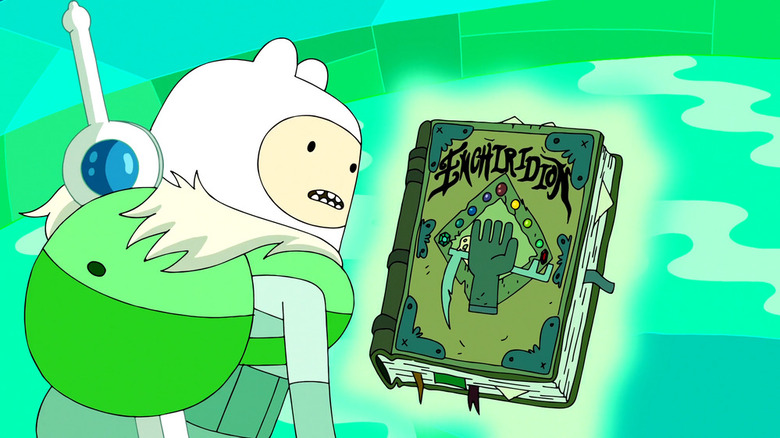 Finn looks at Enchiridion 