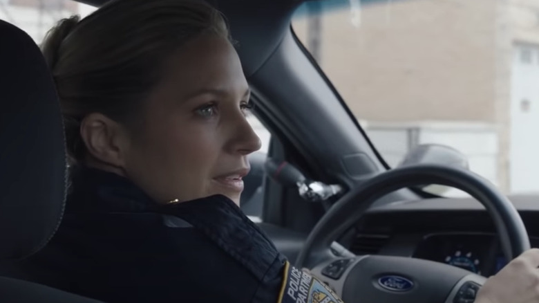 Police officer driving 