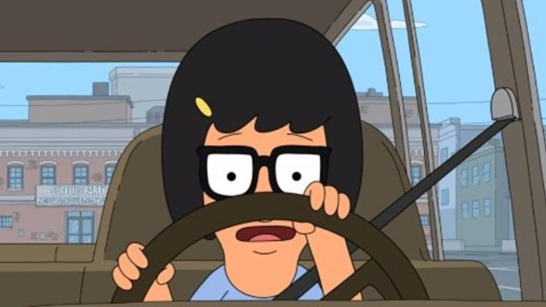 Tina driving scared