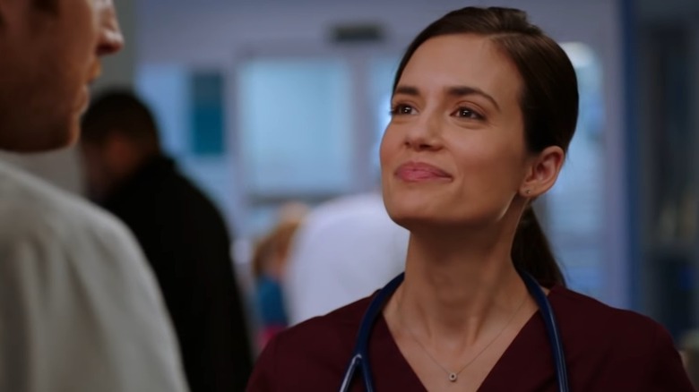 Chicago Med Torrey DeVitto in wedding dress