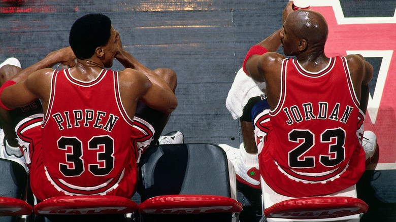 Scottie Pippen and Michael Jordan