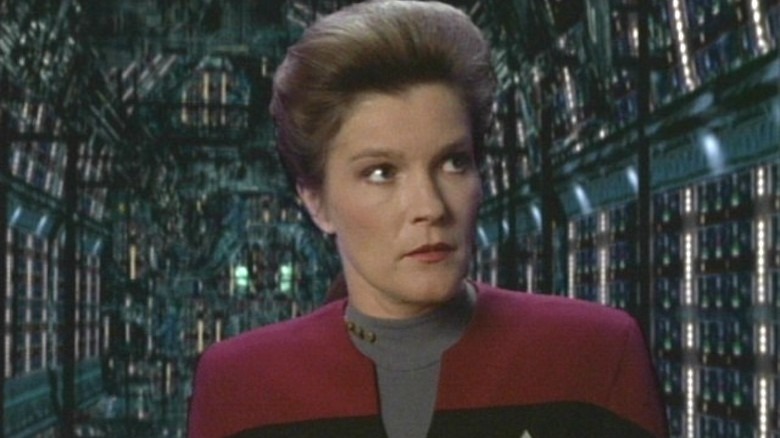 Janeway aboard a Borg ship