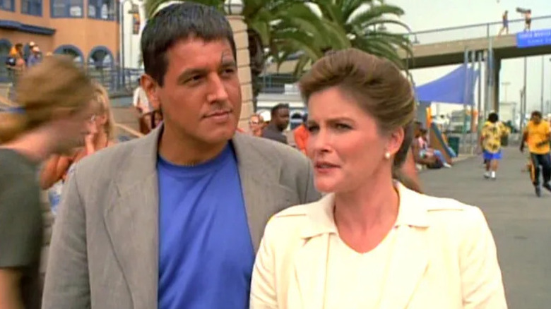 Janeway and Chakotay in 1996 Los Angeles