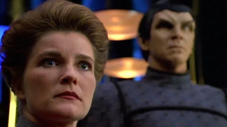 Janeway and a Romulan