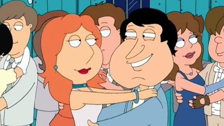 Young Lois and Quagmire dancing