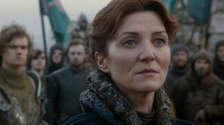 Catelyn Stark stares