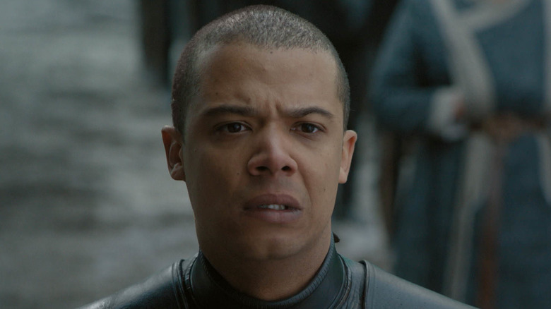 Grey Worm watching Missandei be executed