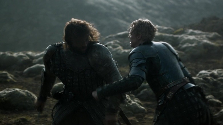 Brienne fights the Hound