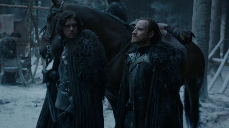 Jon Snow with Night's Watchman