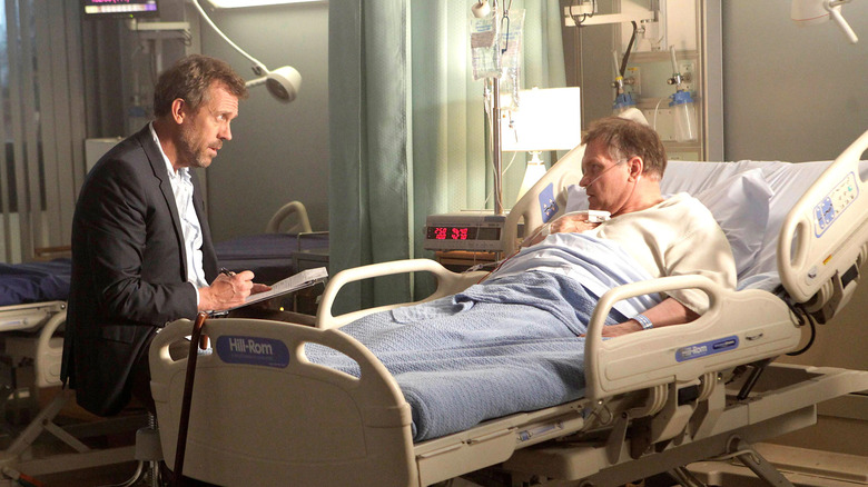 House talks to a patient