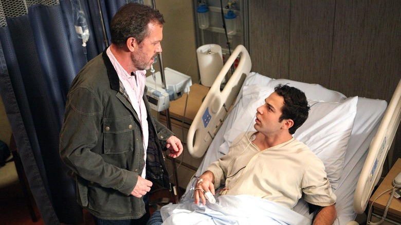 House talks to a patient