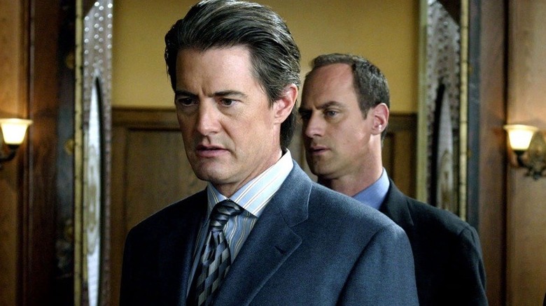 Kyle McLachlan looks down