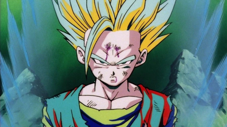 Gohan transforms into Super Saiyan 2