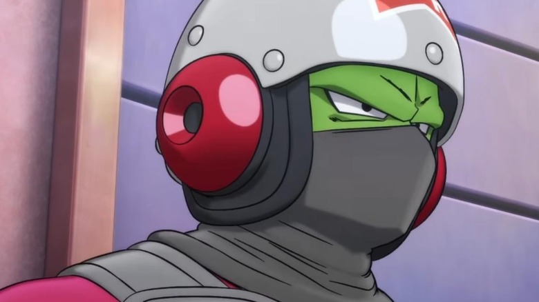 Piccolo disguised as a Red Ribbon soldier