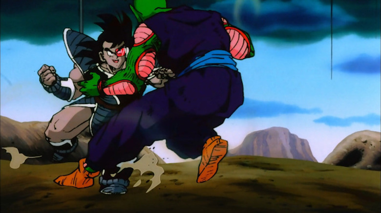 Turles punches Piccolo