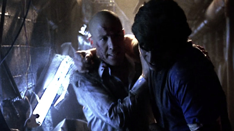 Clark and Lex escape through the tunnels Smallville