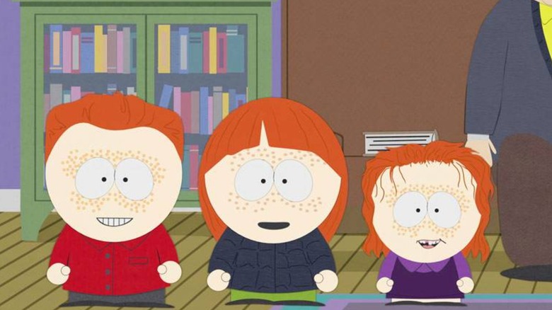 Three ginger children in South Park